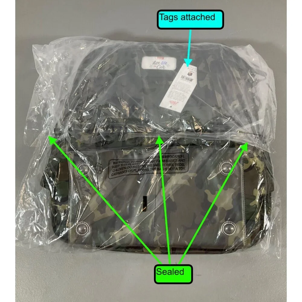 Lug Puddle Jumper LE Convertible Tote Bag, Unisex Camo Green - Ideal for Travel, - Picture 5 of 7